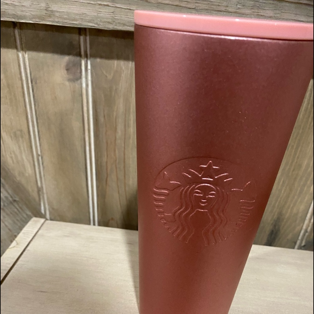 Pink stainless steel Starbucks cup